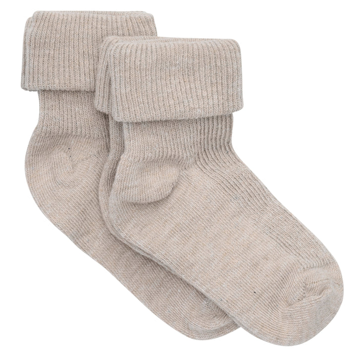 Baby sokkar, 2 pør, Light Taupe