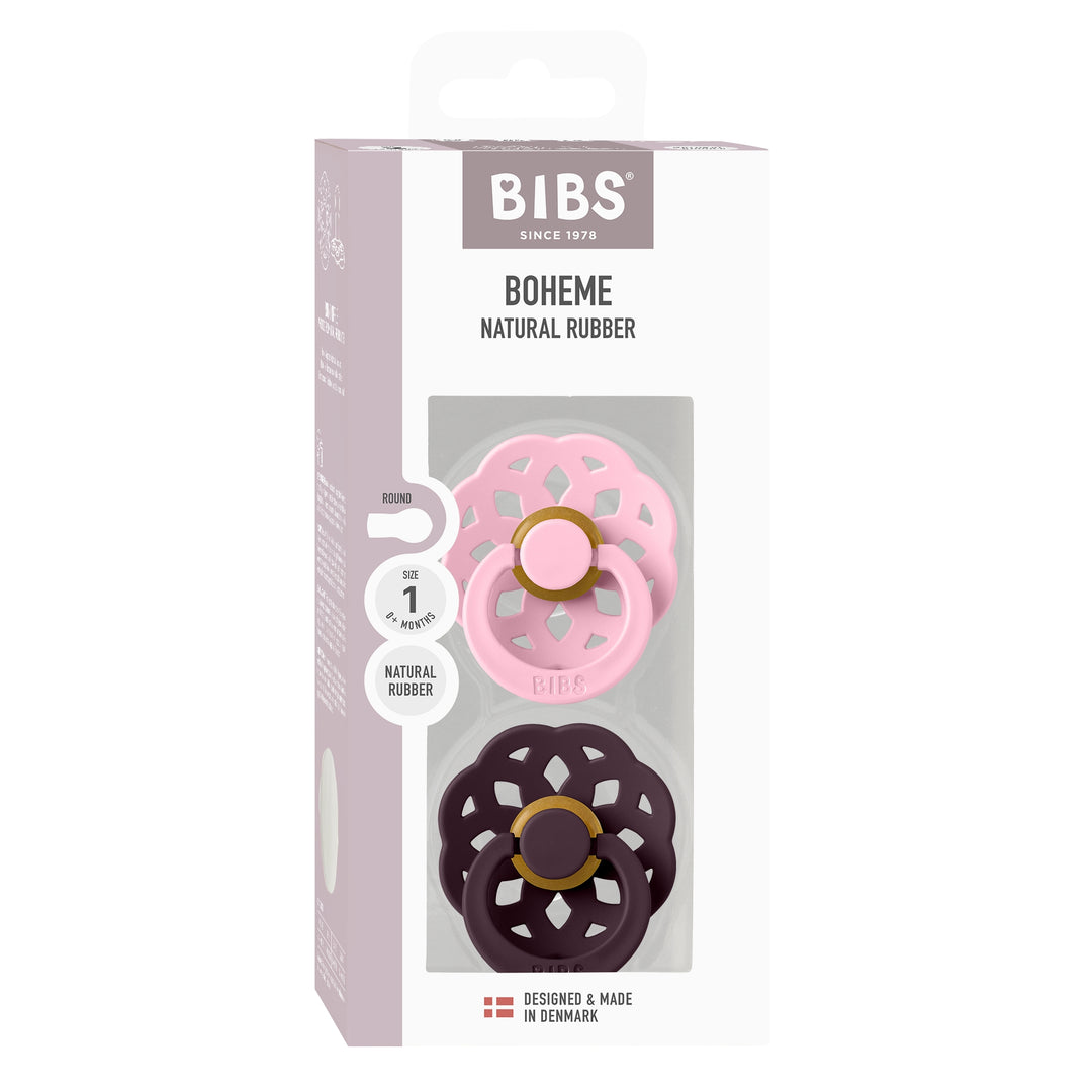 Boheme, 2 stk, Baby Pink/Plum