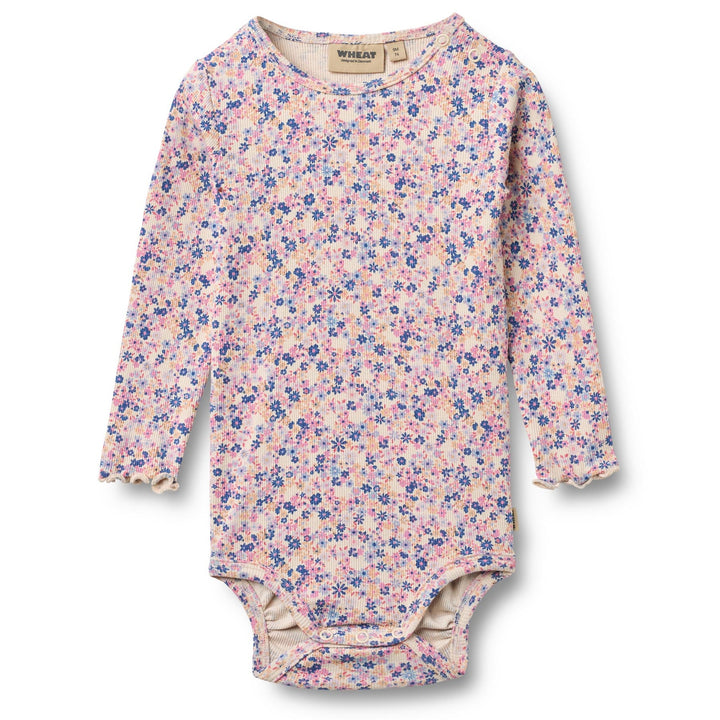 Rie body, Pink Blue Flowers