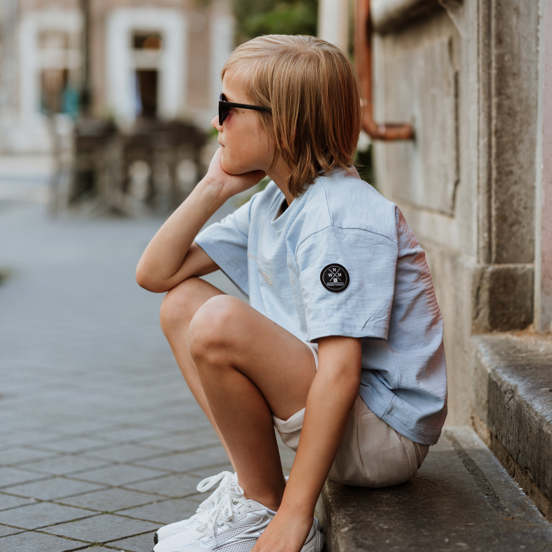 Loose Fit blusa, Light Blue