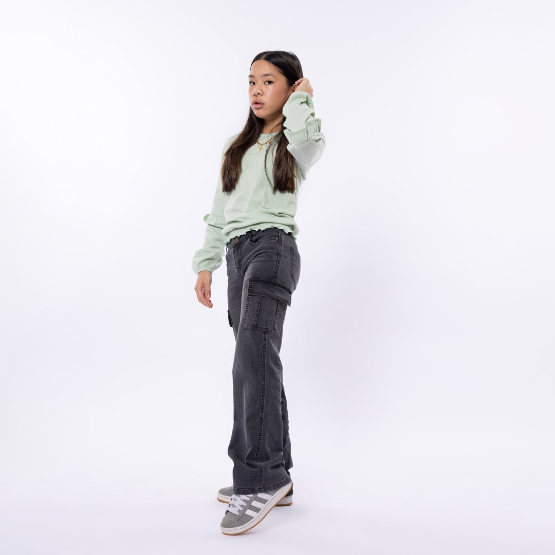 Wide jeans, Denim Grey