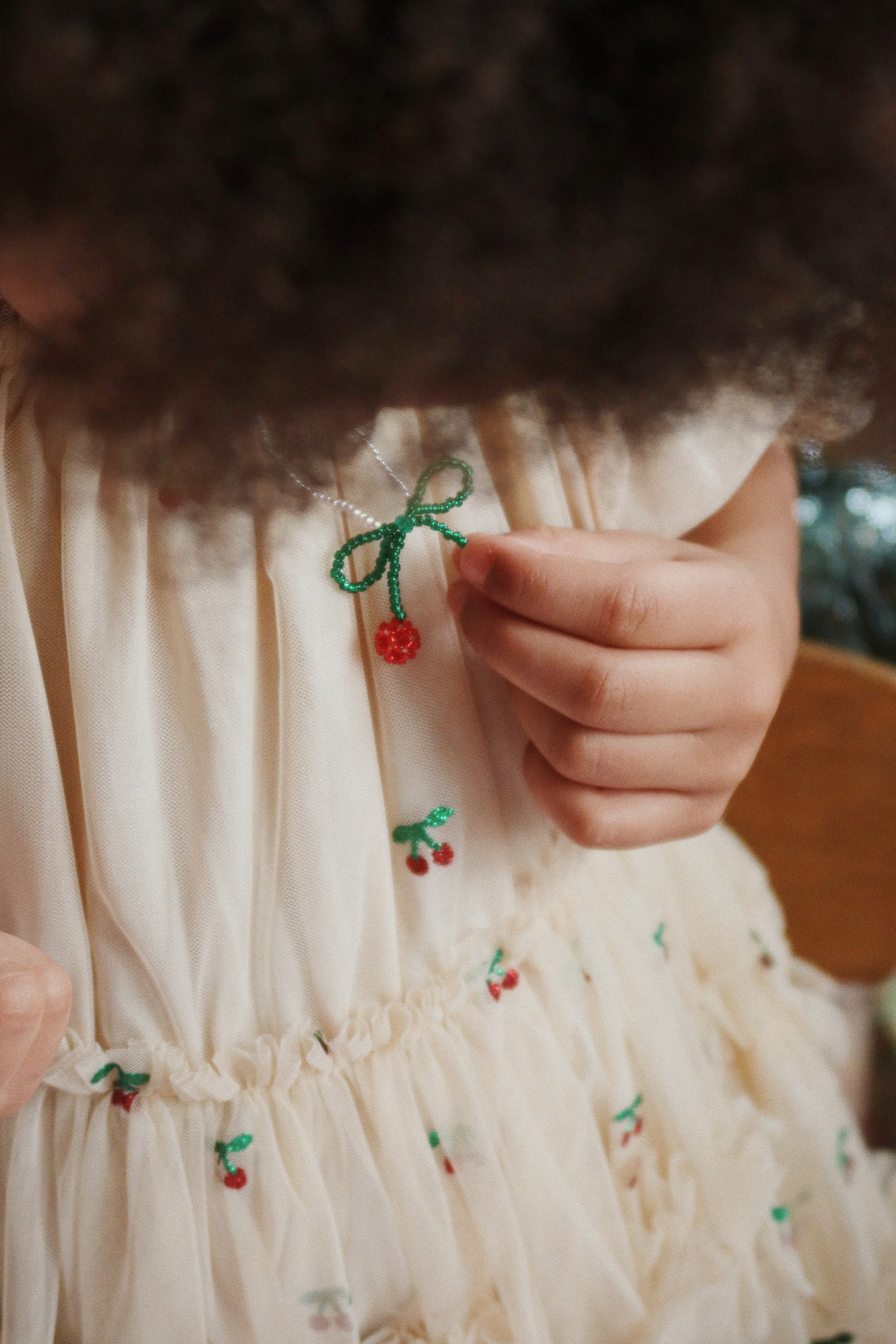 Pearly Cherry háls- og armband