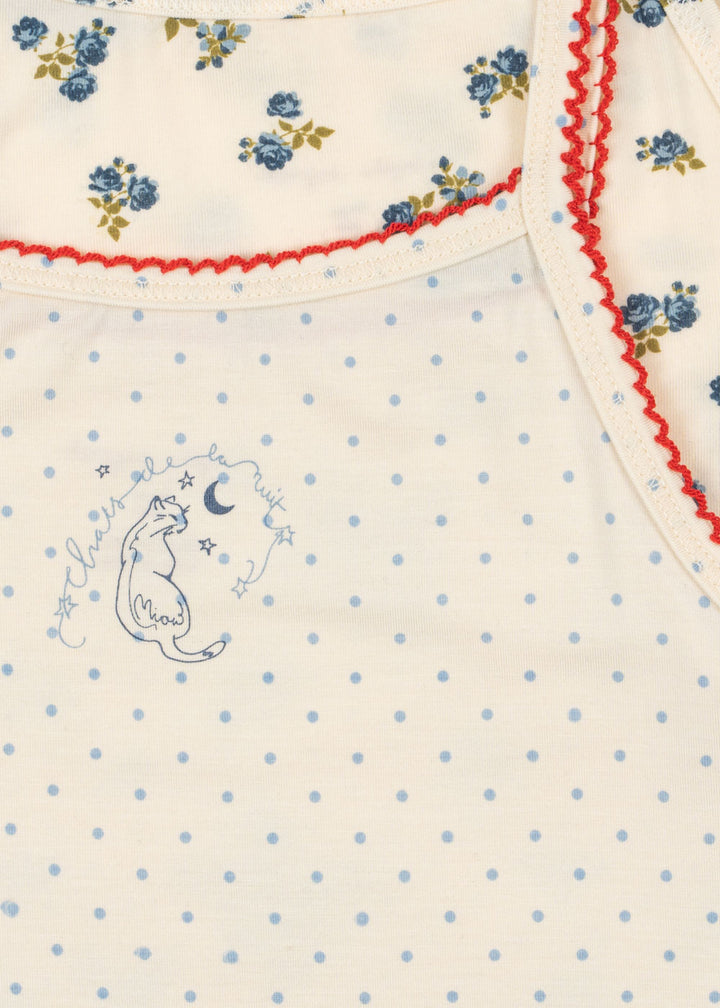 Mimmi undirtroyggjur, 2 stk, Blue Kitty Dot